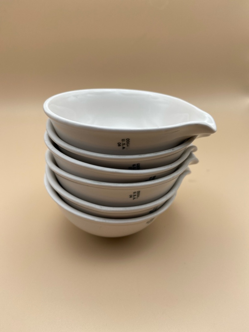 Vintage Coors USA Porcelain Evaporating Lab Dish (1) and Bowls with spouts (6) - Picture 6 of 12